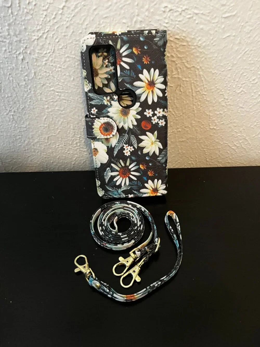 NEW Flower Leather Crossbody Wallet Case Purse for Samsung Galaxy Z